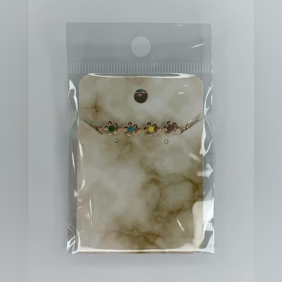 Gold flower bracelet - Picture 1 of 2